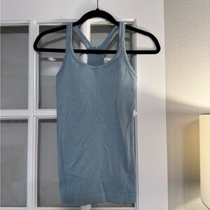 Lululemon Blue Ribbed Tank Top